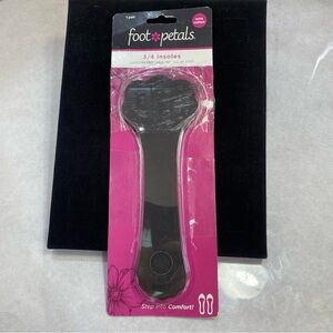 NEW Foot Petals 3/4 Insoles Extra Cushion Heel to Ball Foot Support Black